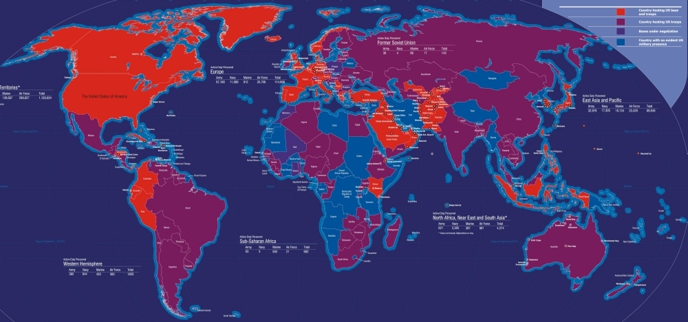 Us Military Bases Around The World Map