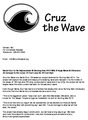 cruz_the_wave_press_release.pdf