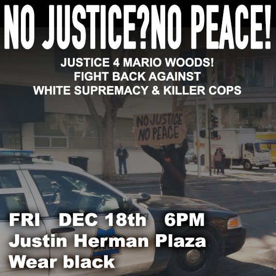 Justice for Mario Woods! Shut it down! @ Chelsea Manning Plaza | San Francisco | California | United States