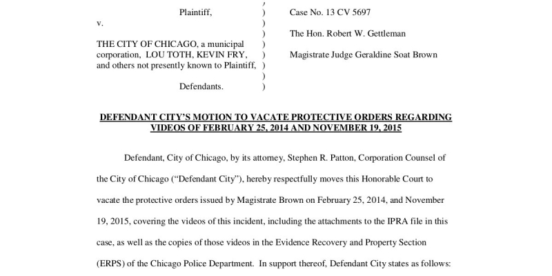 Chicago moves for release of Cedrick Chatman videos : Indybay