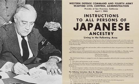 Image result for roosevelt detention Japanese-Americans