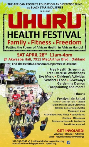 Uhuru Health Festival @ Akwaaba Hall | Oakland | California | United States