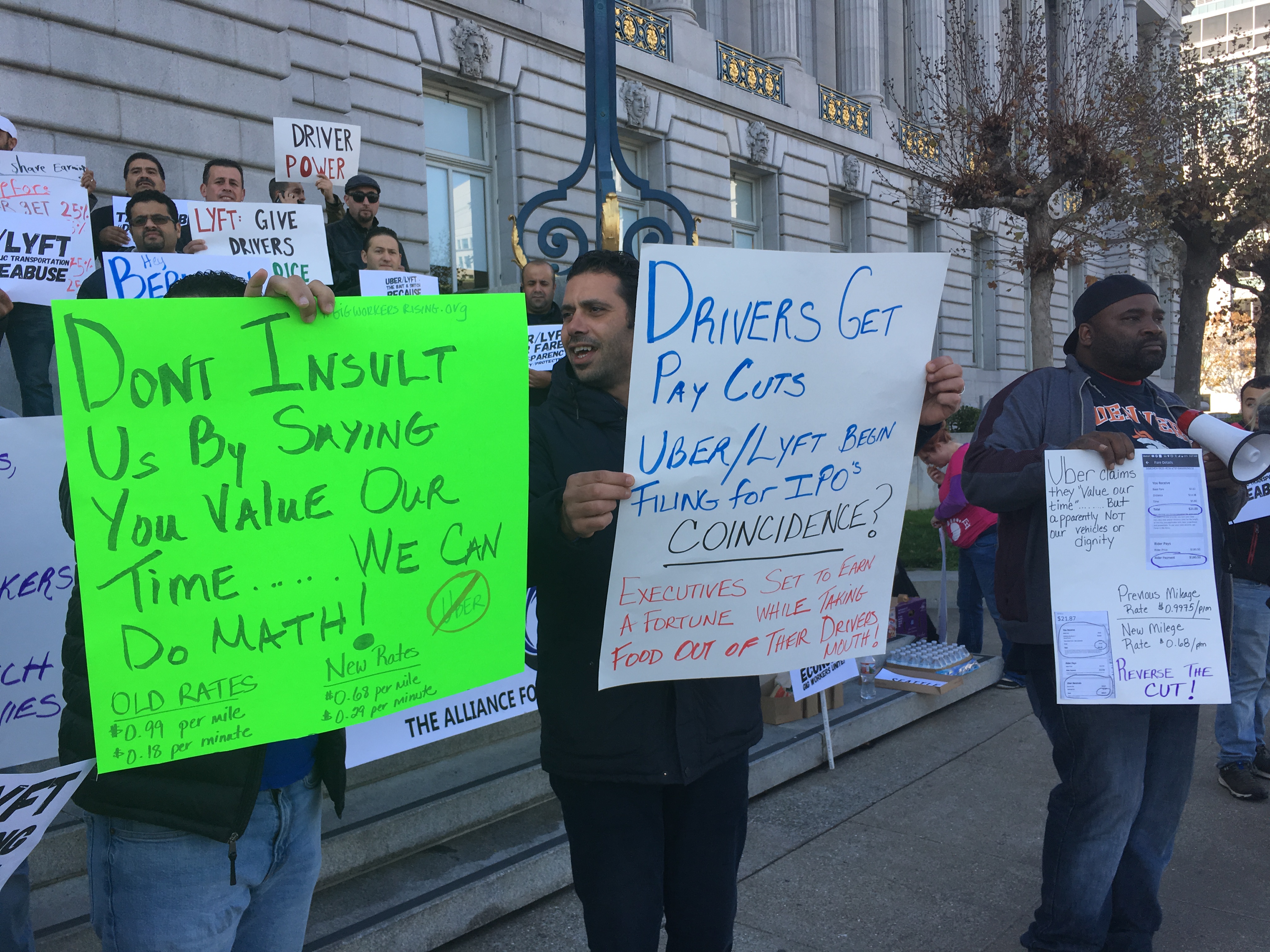 Uber Lyft We Made You! Drivers Rally & Speak Out In San Francisco ...