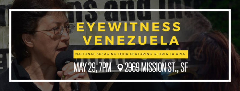 Forum: Eyewitness Venezuela with Gloria La Riva