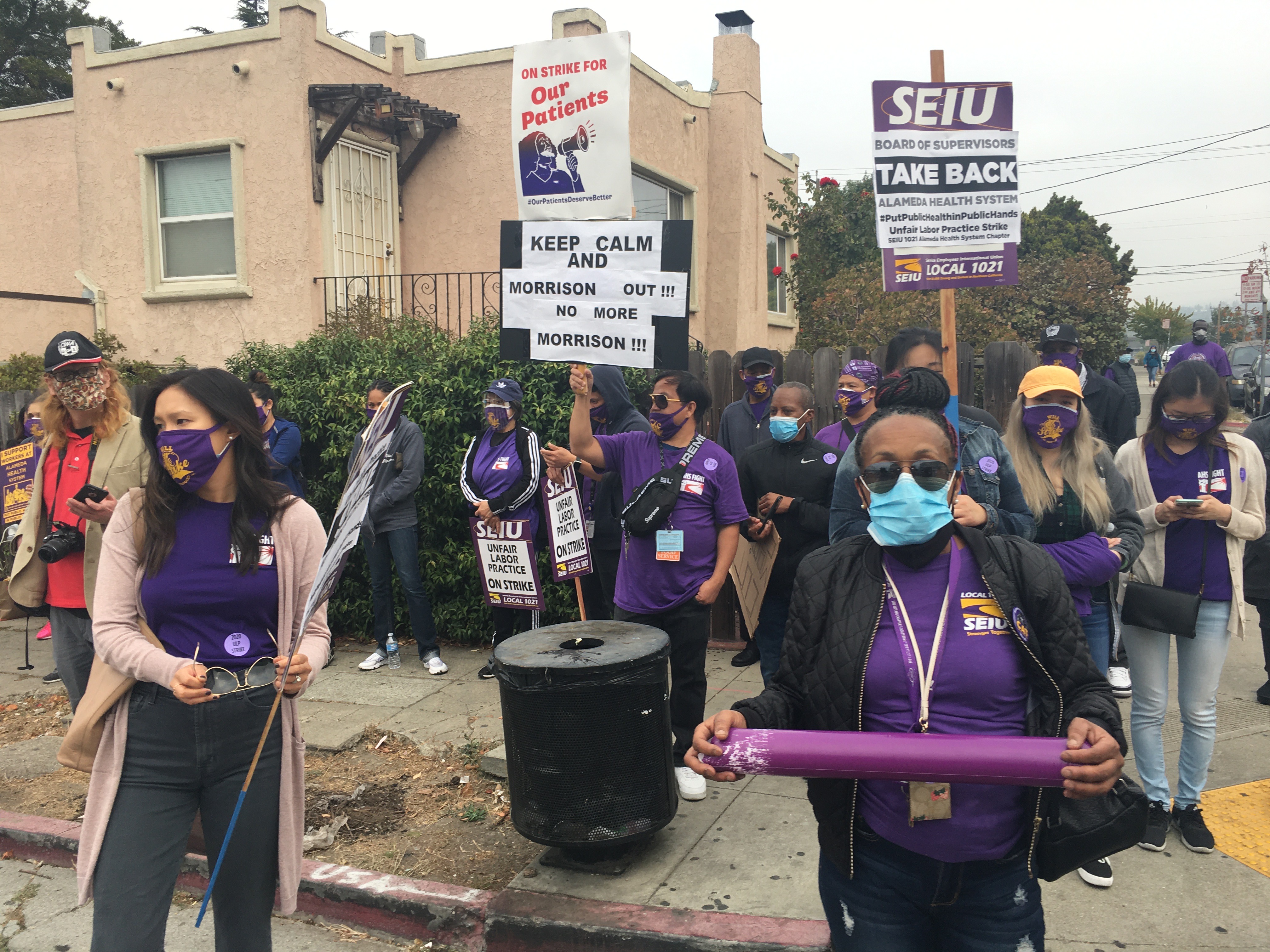 SEIU1021 AHS Highland Hospital Workers Strike for PPE/To Stop ...