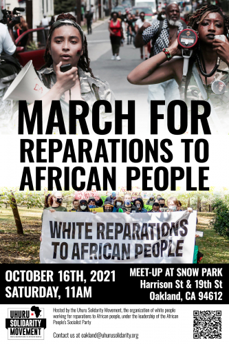 March for Reparations to African People: One year after the murder of George Floyd @ Snow Park