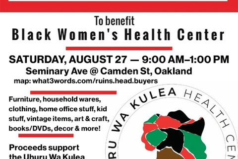 Saturday 8/27: Yard Sale for Reparations Fundraiser
