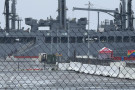 Greenwashing With Gay Flag In Front Of USNS Harvey Milk