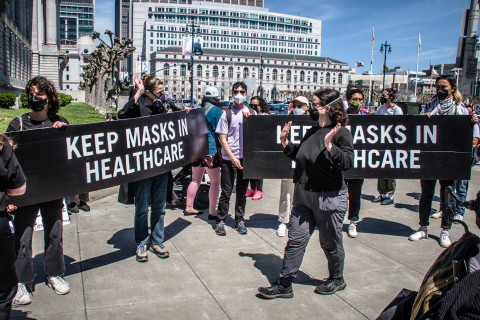 Keep Masks in Healthcare large banners