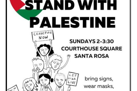 Sunday 4/28: Santa Rosa Protest for Palestine
