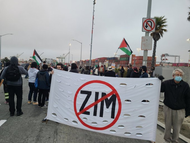 ILWU 10 Refused To Move Israel's ZIM Ships