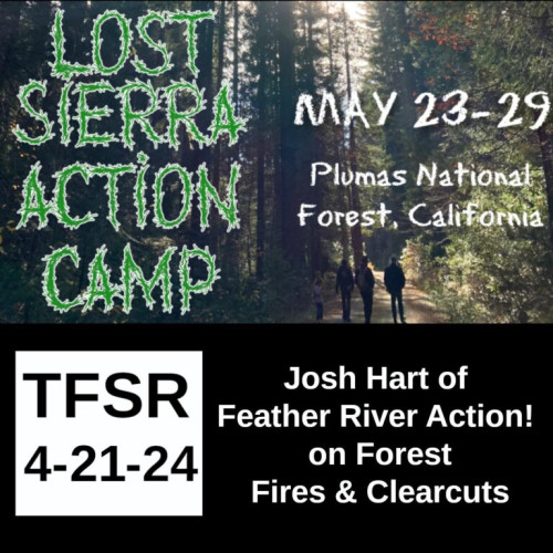 Flyer for Lost Sierra Forest-Climate Action Camp on May 23-29