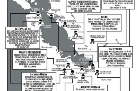 Locations and products  of Merchants of Death