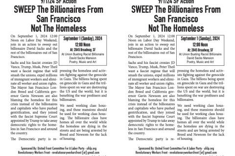 Sweep The Billionaires Not The Homeless