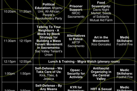 Schedule for NorCal Resist: Call to Action Skillshare in Sacramento