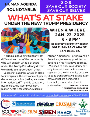 SOS: What's at Stake under the new Trump Presidency? flyer