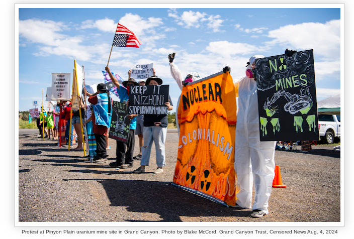 Leona Morgan, Dine' co-founder of Haul No!, said the Navajo Nation is now "back peddling" by allowing radioactive uranium waste to be tra...