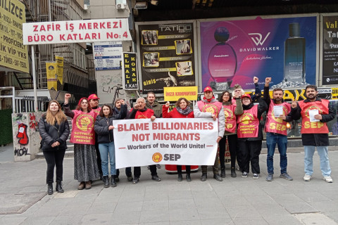 Rally In Turkey Against Attacks On Immigrants In US & Around The World