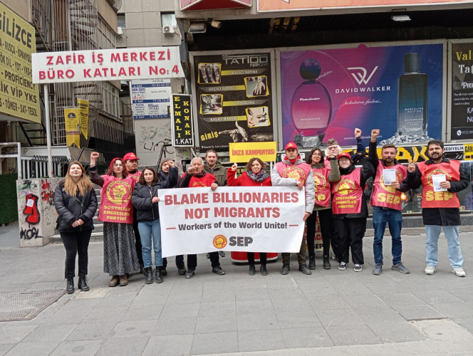 Rally In Turkey Against Attacks On Immigrants In US & Around The World