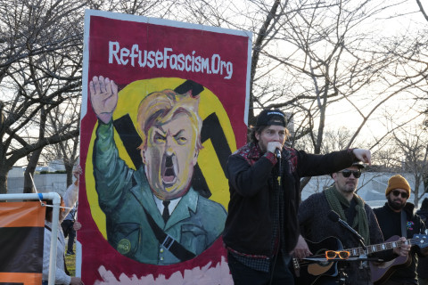 WASHINGTON (03-04) – Activists gathered outside across from the Capitol prior to President Trump’s address to a joint session of Congress...