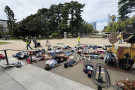Die-In in front of west steps of Capitol