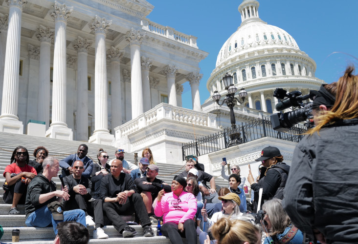 Early this morning, Senator Corey Booker (D-NJ) and House Minority Leader Hakeem Jeffries (D-NY) began a sit-in on the Capitol steps to c...