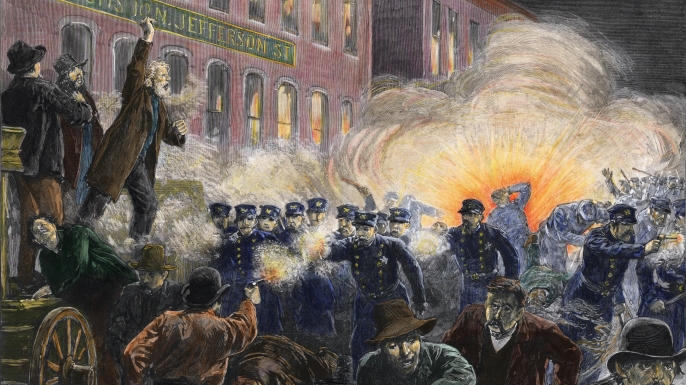 The attack on Haymarket workers in 1886