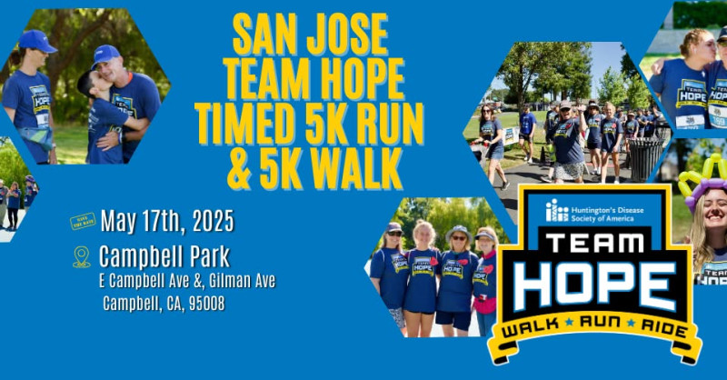 Flyer for Team Hope Walk Event on May 17th in Campbell Park