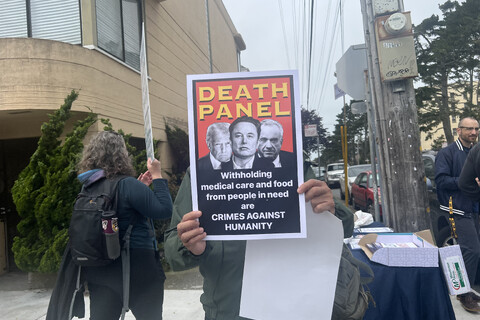 San Francisco veterans, workers and community members rallied and spoke out about the San Francisco Veteran's hospital about the effects ...