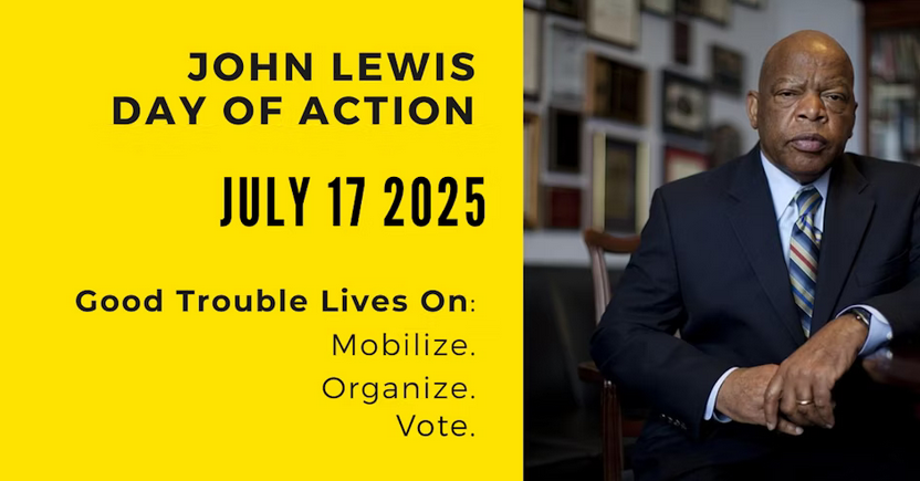 John Lewis National Day Of Commemoration And Action John Lewis Actions