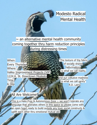 Modesto Radical Mental Health (or MRMH) is BACK after a long hiatus &amp; has taken on a many various names over a 20 plus years in the M...