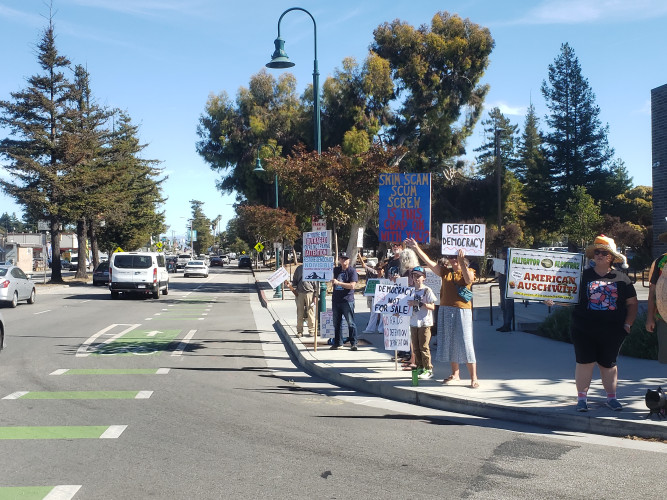 Picture of Protestors with Signs