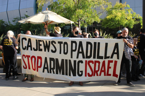 CA Jews to Padilla - Stop Arming Israel
