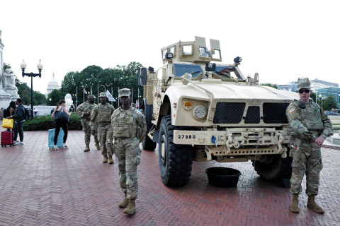 Guarding an oil leak contained.