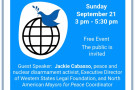 In Seaside, CA - International Day of Peace Celebration and Potluck, Sept 21, 3-5:30 pm