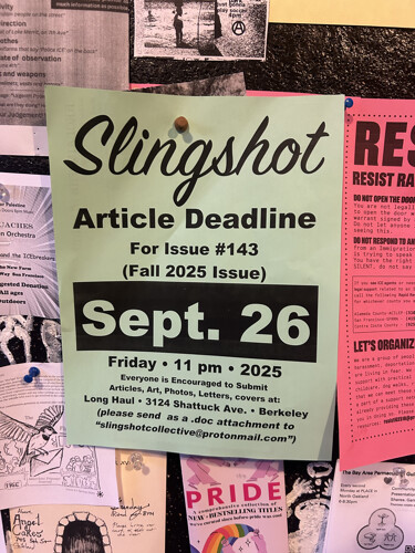 Long Haul Infoshop 3124 Shattuck Avenue, Berkeley - 2 blocks from Ashby BART - corner of Woolsey and Shattuck - across from La Pena