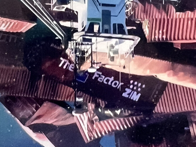 The ZIM Factor Containers In The Port Of LA