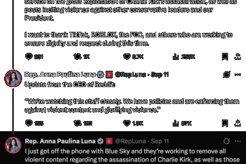 Congresswoman Anna Paulina Luna Pressures Platforms To Clampdown On Free Speech: