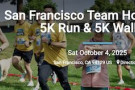 Image of walkers and runners in the SF Team Hope Walk Timed Run and 5K Walk