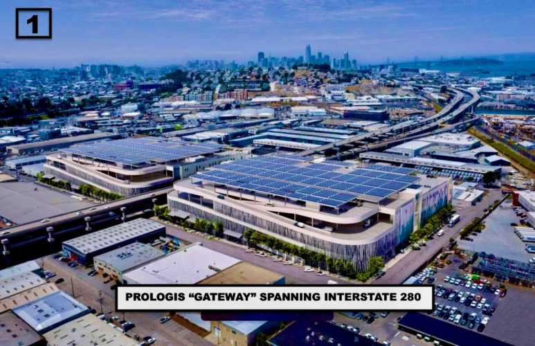 Global warehouse developer Prologis requested approval from the SF Planning Commission for a Special Use District to build The Gateway, a...