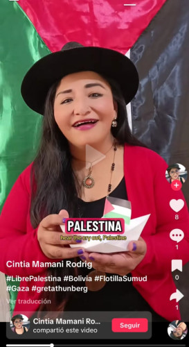 Cantante por Gaza Sumud