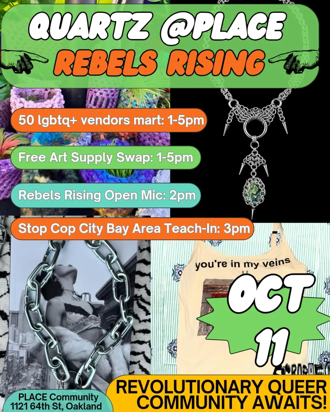 Flyer 1 — “Quartz @ PLACE: Rebels Rising”