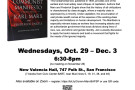 Flier with details on Communist Manifesto discussion group
