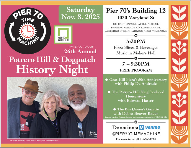 Poster for Potrero Hill and Dogpatch History Night