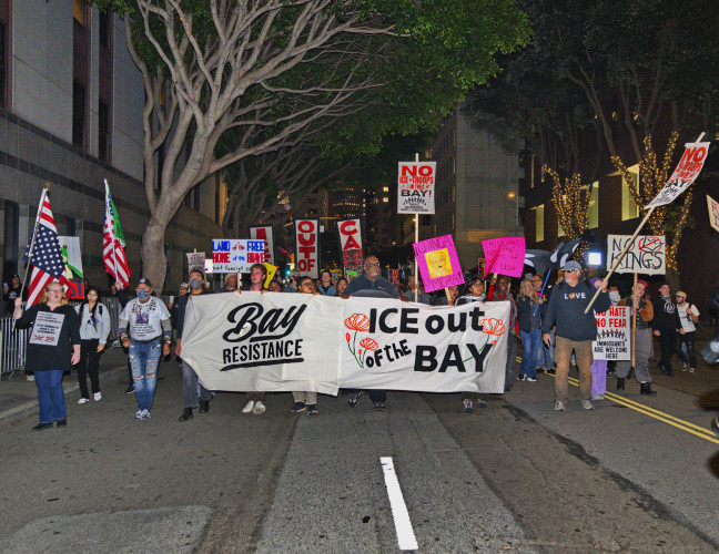 ICE comes to Coast Guard base in Alameda and is met by protests and large protest in SF. Lawless Trump regime vandals destroys East Wing...