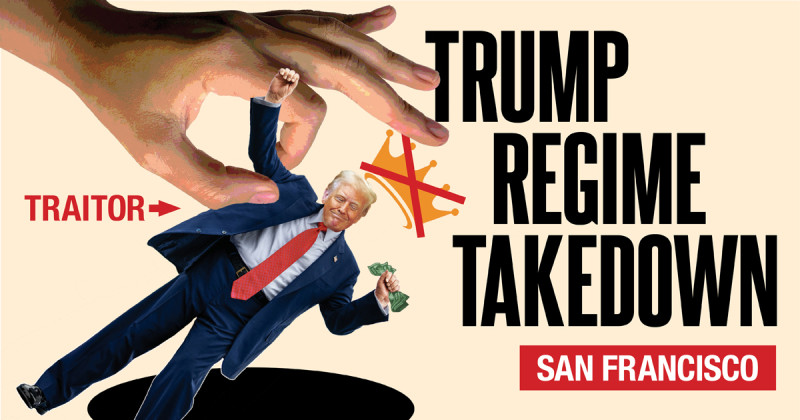 Trump Regime Takedown event graphic