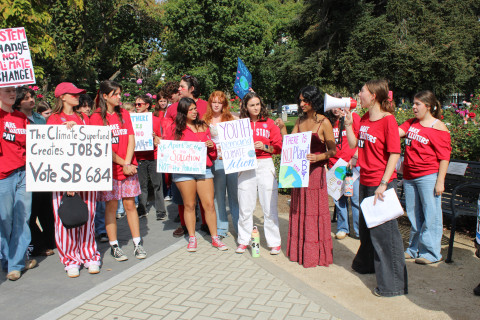 Rally at the Rose Garden