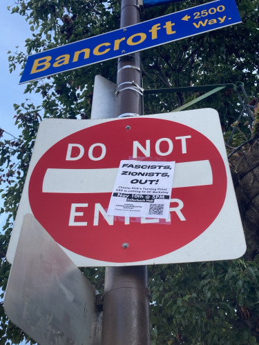 Multicultural Community Center got closed down, admin handed over names of antizionists to feds, and now TPUSA is ending their tour in Be...