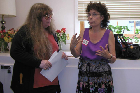 Save Section 8 Housing Tenants Meeting In San Rafael Years agin In 2005. Thats Me In The Background In Black Sweater And Red Top, Holding...
