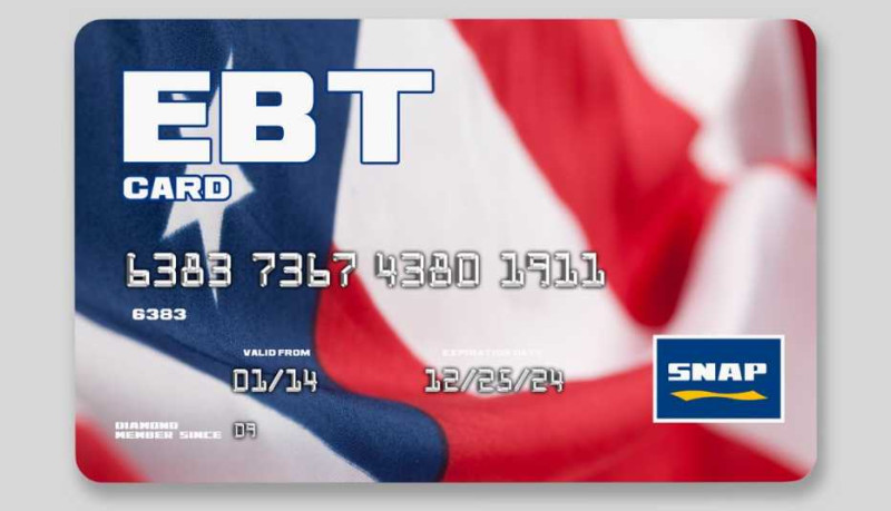 EBT - SNAP benefits card.